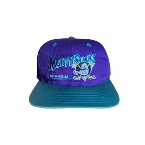 vintage 90s mighty ducks snapback cap マイティダックス キャップ