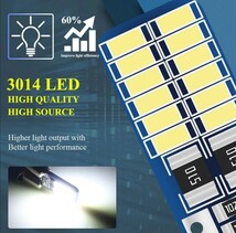 新型　超高輝度LED　T10 ★CANBUSキャンセラー★3014LEDが、24個使われています。２個セット_画像5