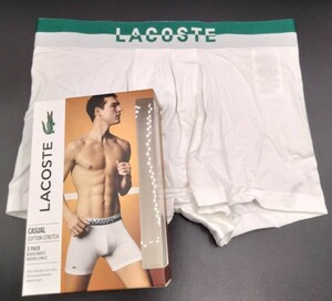 LACOSTE(ラコステ) ボクサーパンツ White Mサイズ 1枚 メンズボクサーパンツ 男性下着 6H3387