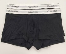 【Lサイズ】Calvin Klein(カルバンクライン) ボクサーパンツ Black 2枚セット メンズボクサーパンツ 男性下着 NB2380_画像2