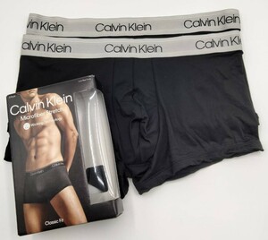 【Mサイズ】Calvin Klein(カルバンクライン) ローライズボクサーパンツ シルバー 2枚セット メンズボクサーパンツ 男性下着 NP2569