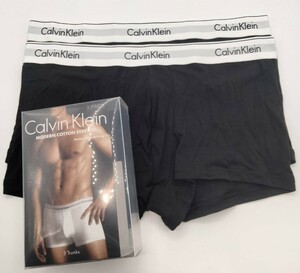 【Lサイズ】Calvin Klein(カルバンクライン) ボクサーパンツ Black 2枚セット メンズボクサーパンツ 男性下着 NB2380