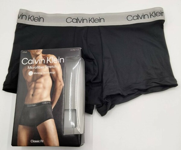 【Mサイズ】Calvin Klein(カルバンクライン) ローライズボクサーパンツ シルバー 1枚 メンズボクサーパンツ 男性下着 NP2569