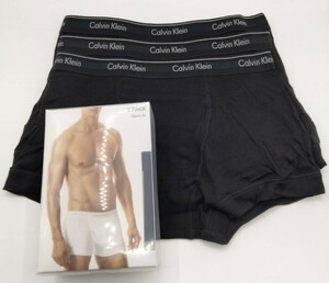 【Sサイズ】Calvin Klein(カルバンクライン) ボクサーブリーフ ブラック 3枚セット メンズボクサーパンツ 男性下着 NB1893