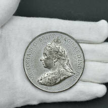 【ユニオンジャック】1897年 イギリス ヴィクトリア メダル ダイヤモンドジュビリー 60周年 英国 BHM3514 Spink & Son アンティークコイン_画像6