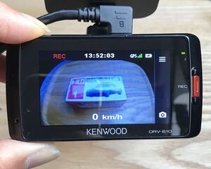 KENWOOD ドライブレコーダー DRV610ケンウッド ドラレコ 動作確認済 取り外し中古 12/24V対応電源ケーブル付属 かんたん決済手続後翌日発送