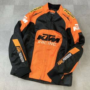 KTM RACING ライディングジャケット バイカージャケット L メッシュ マジックテープ仕様 ファスナーなし ショルダー エルボープロテクター