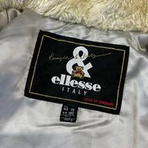 良品 ellesse エレッセ 総柄 文字柄 スノボウエア スキーウエア レディース Sサイズ ホワイト ネイビー ウインタースポーツ 雪かき 英字_画像7