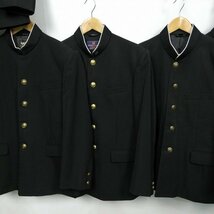 メンズ 学ラン 学生服 160A 165A 無地 黒 1円 中古 制服 学生服 12枚 セット 詰合わせ 39CS-103 DF_画像4