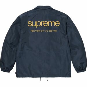 国内正規品 新品未使用 Supreme 23fw NYC Coaches Jacket Navy ネイビー M 23aw シュプ コーチ ジャケット coach classic logo 1円 完売