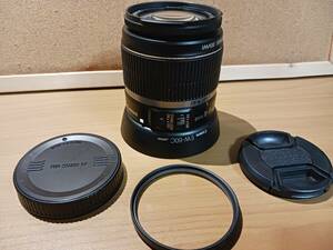 【中古美品】送料無料　Canon 標準ズームレンズ EF-S18-55mm F3.5-5.6 IS APS-C対応　オマケ付き