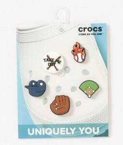 クロックス テイク ミー アウト トゥー ザ ボール ゲーム 5 Pack シューズアクセサリー　crocs 野球　ベースボール　サンダル　アクセサリ