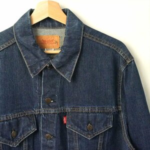 60s70s ビンテージ Levis リーバイス 70505 66前期 66シングル インディゴ Gジャン 70505 赤タブ 48 デニムジャケット