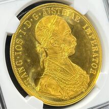 オーストリア 4ダカット金貨 1915年 NGC 鑑定済み MS67 復刻コインフランツ・ヨーゼフ コイン投資 インフレ対策　資産保全_画像3