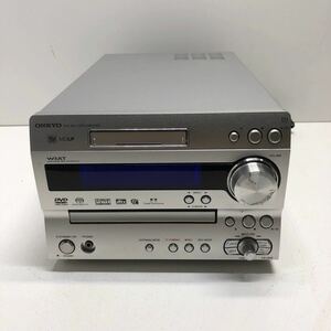 【動作確認済】ONKYO オンキョー FR-UN9 DVD CD MD チューナー アンプ ミニコンポ システムコンポ 通電確認済み MD/CD/DVD再生OK 12201843