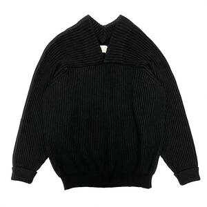 ヴィンテージ 変形リブニットセーター イェーガー ブラック ラグラン ショルダー イングランド製 50s Jaeger Raglan Shouldered Sweater