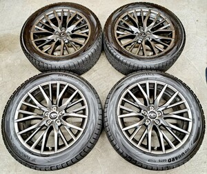 レクサス RX F-SPORT 純正 20インチ ホイールタイヤ 4本 2021 ヨコハマ アイスガードG075 スタッドレス 235/55R20 8.0J 114.3 LEXUS