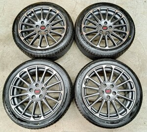 【新品】スバル レヴォーグ STI スポーツ 純正 ホイールタイヤ 4本セット 2023年製 トライアングル 225/45R18 7.5J 114.3 極上品