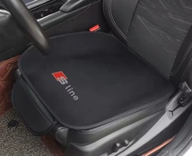Audi アウディ S-Line 車用 シートカバーセット 前座席用2枚 座布団滑り止め シートクッション 座面クッション 通気性素材_画像2