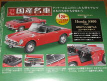 ■即決国産名車コレクション 3号 スペシャルスケール1/24【ホンダ S800 （1966）】_画像4