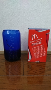 非売品!40周年記念 Coca-Cola×McDonald's 350ml.缶モチーフ グラス 未使用/コカ・コーラ マクドナルド タンブラー 