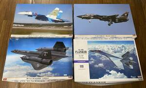 未組立　プラモデル　その14　Hasegawa/ハセガワ　軍用機　4箱　検：日本　自衛隊　航空機　旅客機　戦闘機