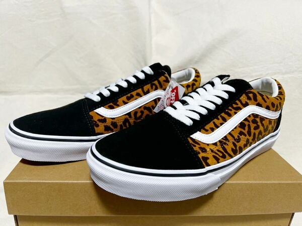 送料無料 27cm VANS OLD SKOOL ブラウンレオパード オールドスクール US9新品未使用 V36CF brown leopard ヒョウ柄 豹柄