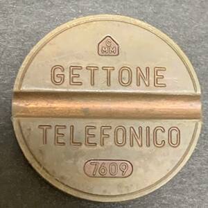 外国コイン！イタリア 電話トークン - Gettone Telefonicoミントマークなし 美品 あ362
