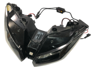 Kawasaki　Ninja　ニンジャ250　EX250L　ヘッドライト　点灯OK　社外HID　補修　レストア　カスタム　ＯＨベースにも（中古）2175-K9198