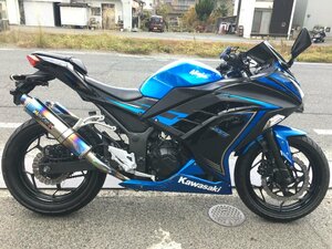 カワサキ Ninja ニンジャ250 EX250L 実働 書類付き 吹け上がり良好 チタン2本出しマフラー 通勤 通学 カスタムベースにも