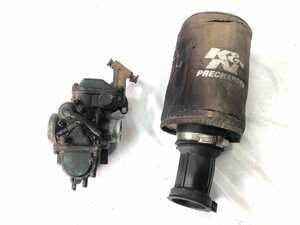 YAMAHA　TW200　2JL　キャブレター　パワーフィルター　K＆Nカバー付　補修　ＯＨベースにも（中古）2413-K9291