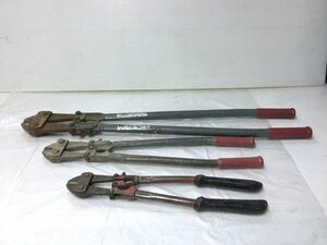 N3-109◆MCC 松阪鉄工所 ボルトクリッパー ワイヤーカッター 3個 セット ハンドツール (約寸W490から930xH30から45xD110から150mm) 現状品