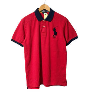 Polo by Ralph Lauren ポロバイラルフローレン ビッグポニー ポロシャツ ラガーシャツ 半袖 XL 赤 メンズ A11