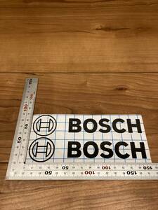 ボッシュ カッティングステッカー 150mm アルファベット 黒　BOSCH