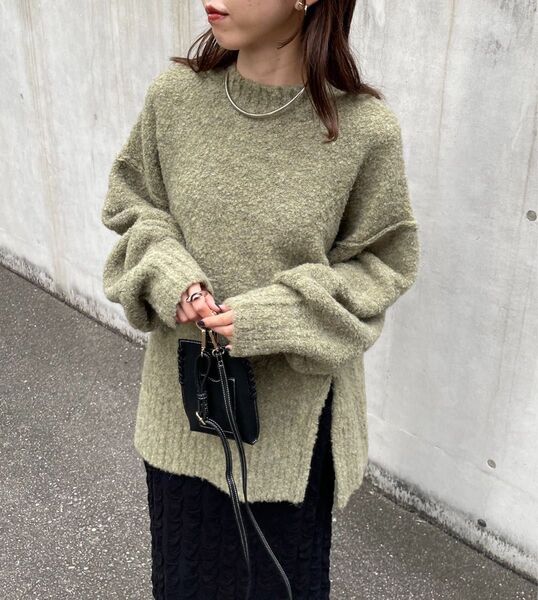 CAPRICIEUX LE'MAGE 【WEB限定】リングヤーンプルオーバー ニット プルオーバー