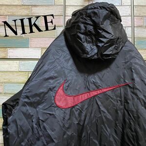 【90's】NIKE ナイキ　中綿ナイロンジャケット　ブルゾン　ビッグロゴ