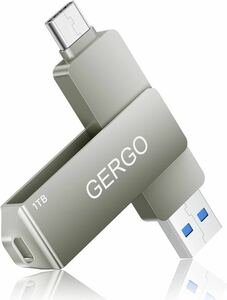 ＊GERGO USBメモリ 1TB 2IN1 USB3.0&Type-Cメモリ 大容量 フラッシュメモリ 外部メモリ