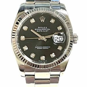 ☆ロレックスROLEX デイトジャスト116234G 10Pダイヤメンズ腕時計☆