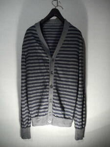  rare *[GUCCI* Gucci ][ back GUCCI cloth tag equipment ornament ] designer's wool cardigan 