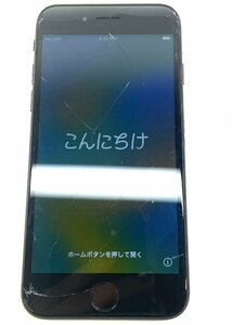 【ジャンク品】Apple アップル iPhone SE 第2世代 64GB SIMフリー MX9R2J/A スマートフォン ブラック 画面ひび割れ 利用制限〇 初期化済