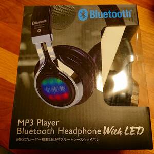 【1円スタート】【新品】MP3 Player Bluetooth Headphone with LED 