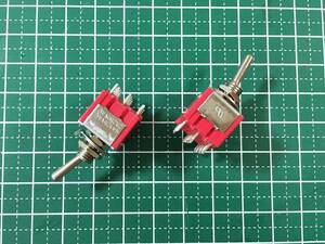 [ new goods ] toggle switch 12 pin 4PDT4 circuit 2 contact ON-OFF-ON 3 position 6A/125VAC 2 piece set _ toggle SW4PDT3pojix2_[ pursuit equipped ]