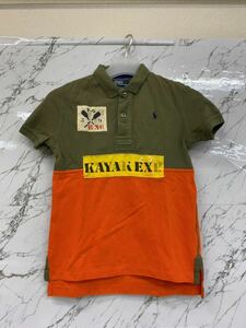 RALPH LAUREN ラルフローレン KAYAK EXPEDITION 子ども用ポロシャツ 半袖 キッズ カーキ オレンジ 夏 おしゃれ ブランド品