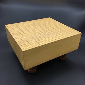 囲碁 碁盤 へそ付き 木製 41.5×44.8cm 厚み14.2cm 脚高さ13cm