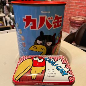 チョコボールの当選した缶詰めとカバ缶のセット