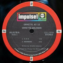 【米オリジナル】ORNETTE COLEMAN 美品 ORNETTE AT 12 オーネットコールマン IMPULSE シュリンク DEWEY REDMAN / CHARLIE HADEN_画像4