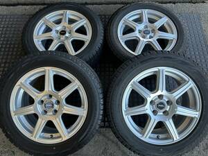 205/55R16★美品ブリヂストン製6.5J+48PCD100*7/7.5分山レボGZ★CT200ｈウィッシュカルディナプレミオプリウスインプレッサレガシィBRZ86