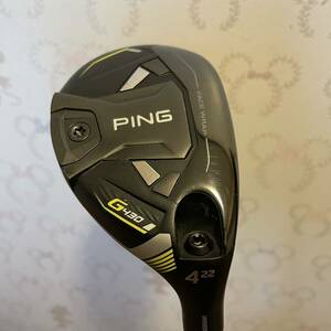 【ハドラスコート済美品・おまけ付き】PING ピン G430 ハイブリッド HYBRID 4U 4# 22° TOUR 2.0 CHROME 85S ユーティリティ 日本仕様