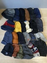 100着 ウールニットキャップMIX MEN'S S~M US古着 ユーロ古着 検品済 SRC古着卸 大量セット まとめ 仕入れ 卸売り_画像2