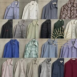 20着 シャツMIX Men's M~L US古着 ユーロ古着 検品済 SRC古着卸 セットまとめ 卸売り